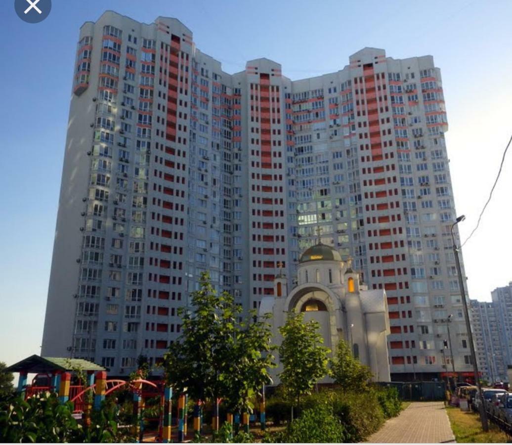 Panoramic View Lux Apartment On Metro Osokorky Kiev Exterior foto
